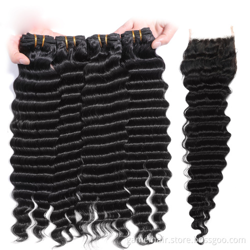 mink copper oranfe 20 inch 100% brazillain weave with closure grey in color hd lace front deep wave frontal wig human hair